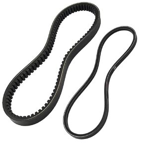 Gas Drive Belt & Starter Generator Belts Kit fits EZGO 4 Cycle Gas Golf Cart TXT Cushman Express Marathon Medalist ST Vehicles Terrain 1994-2013, OEM 72054G01, 72024G01, 72025G01, 26414G01