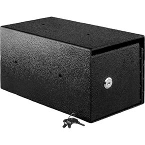 Mountable Cash Drop Box with Tamper-Proof Slot. Great as a Key Depository Or Deposit Safe for Hotels, Apartments Or Retail. Highly Secure Thick Steel and Key Lock! Pre-Drilled for Easy Wall Mounting!