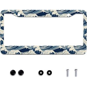 Personalise in God We Trust Christian License Plate Frames Metal Car Universal Accessories Stainless Steel License Plate Cars Decor Screw Caps Fits Standard US Vehicles Size 12.2 x 6 Men Women Gift