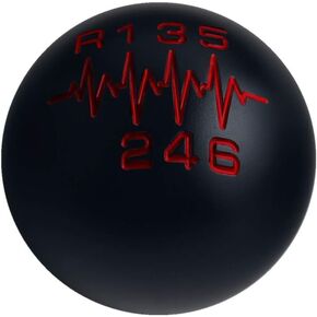 DEWHEL Sphere Shift Knob 6 Speed Heartbeat SR LITE 200 Gram Weighted Aluminum Short Throw Shifter Reverse Left M12x1.25 M10x1.5 M10x1.25 M8x1.25 Black