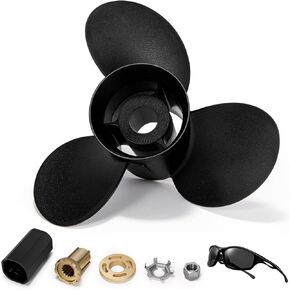 Outboard Propeller 14 1/2 x 19 Pitch 48-832830A45 OEM-Grade Aluminum Boat Outboard Moto Propeller for Mercury135-300HP|Mercruiser|Alpha One，15 Spline Tooth,RH，Hub Kits Included