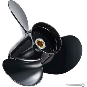 OEM Boat Propeller 13.2x19 Aluminum Prop Fit BRP Johnson Evinrude OMC Stern Drive 40-140 HP Outboard Motor 13 Spline Tooth Parts No.765184 RH