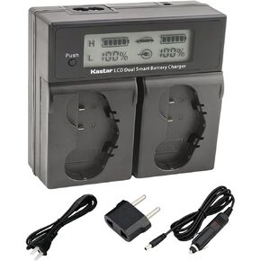 Kastar LCD Dual Fast Charger for Nikon EN-EL18c EN-EL18b EN-EL18a Nikon D4, Nikon D4S, Nikon D5, Nikon D800 D800E D810 D810A Battery Grip MB-D12, Nikon D500 Grip MB-D17, Nikon D850 Battery Grip MB-D18