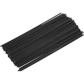 MECCANIXITY Fiber Reed Diffuser Sticks 180x4mm for Aroma Fragrance Essential Oil, Black Pack of 100
