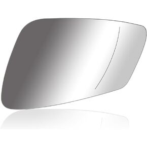 51167251583 Driver Left Side Heated Mirror Glass, Replacement for BMW F10 528i 535i 550i xDrive Series 2009-2016, Rearview Convex Mirror with Backing Plate (Left)