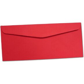 Bright Holiday Red Envelopes - #10 Size - 100 Pack