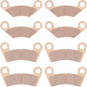 Front & Rear Sintered Brake Pads Set for Polaris RZR 2008-2014 800, 2012-2019 570, 2009-2014 S 800, 4 sets Front and Rear Brake Pads