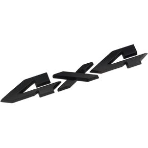 4x4 Letter Logo Emblem, Rear Tailgate Badge Fits RAM 1500 2500 3500 2019 2020 2021 2022 2023 2024 (Matte Black)