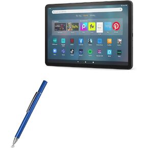 BoxWave Stylus Pen Compatible with Amazon Fire Max 11 (2023, 13th Gen) - FineTouch Capacitive Stylus, Super Precise Stylus Pen - Lunar Blue