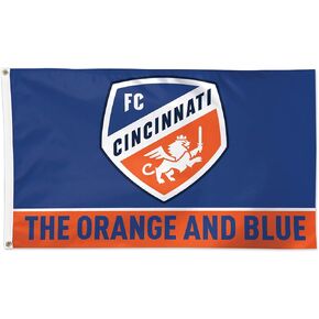 علم نادي سينسيناتي | البرتقالي والأزرق | علم مرخص 5 أقدام × 3 أقدام in Kuwait