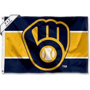 Milwaukee Brewers 2x3 Foot Small Flag
