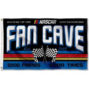 NASCAR Fan Man Cave Banner Flag