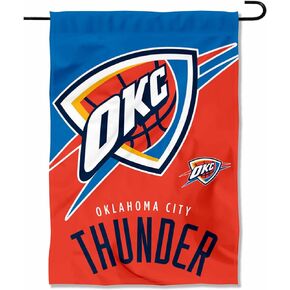 Oklahoma City Thunder Double Sided Garden Flag