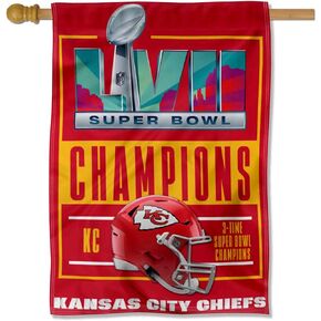 Kansas City Chiefs Super Bowl LVII 2022 2023 Champions House Banner Flag