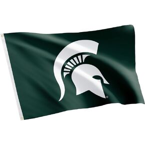 Desert Cactus Michigan State University Flag Spartans MSU Flags Banners 100% Polyester Indoor Outdoor 3x5 (Style 1)