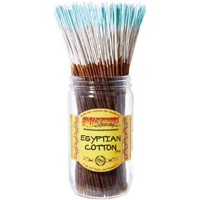 Wild Berry Incense Sticks - Egyptian Cotton - Crisp Linen and Cotton Scent - Hand Dipped in The USA (100 Count)