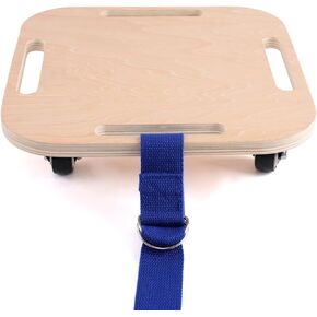 Kids Sitting Scooter Board with Universal Wheels Safety Wooden Scooter for Kids Ages 3+ Manual Sport Scooters for Indoor & Gym Class