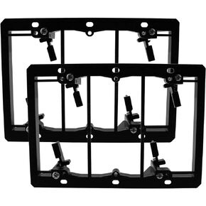 Maxmoral 2PCS 3-Gang Low Voltage Mounting Bracket Multipurpose Drywall Mounting Bracket for Wall Plate of Telephone Wires, Network Cables, HDMI, Coaxial, Speaker Cables