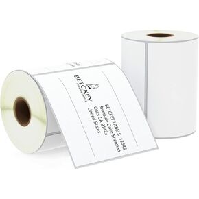 BETCKEY - 4" x 4" (102 mm x 102 mm) Shipping & Large Square Labels Compatible with Zebra & Rollo Label Printer,Premium Adhesive & Perforated [10 Rolls, 3500 Labels] in Kuwait