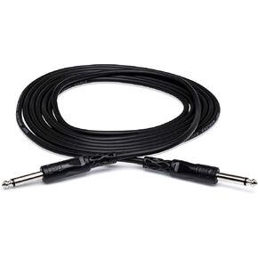 Hosa CPP-110R 1/4 in TS to Right-angle 1/4 in TS Unbalanced Interconnect, 10 feet
