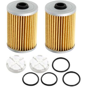 Fuel Filter and Filtering Disk Set 35-8M0093688 866171A1 8M0093688 35-892665 for Mercury Marine Mercruiser Engines with Gen III 3 Fuel Cooler, 2 Psc