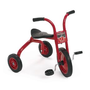Angeles ClassicRider 12" Toddler Tricycle, Kids Tricycle with Rubber Wheels, Red/Black
