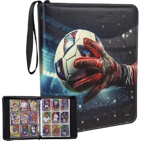 Soccer Card Binder, Trading Card Binder for Soccer cards, Soccer Card Holder with 720 Pockets, Album with Soccer Card Sleeves, NSWL Card Holder Collector for Standart Size Card, Soccer Organizer