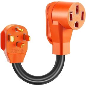 سلك محول شاحن NEMA 14-30P إلى 14-50R EV، مجفف 30 أمبير إلى 50 أمبير EV لشحن مستوى تيسلا 2، محول تحويل شحن EV، 1 قدم in Kuwait