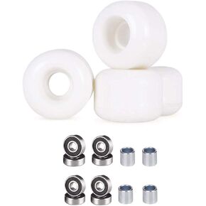 Fortoo Skateboard Wheels with ABEC-9 Bearings 50mm Street Tricks Soft Wheels 83A for Riding The Roughest Spots