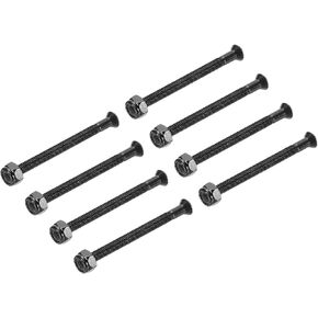PATIKIL Skateboard Hardware Kit, 2" Mounting Screws Full Thread Bolts Nuts Set for Skateboard Cruiser, Black
