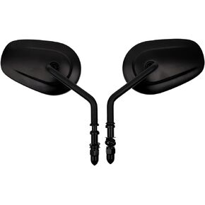 HD Motorcycle Rearview Mirror Fit for Harley Sportster/Dyna Glide/Softail/Road King/Electra Glide 1982-2023,1 Pair Silver