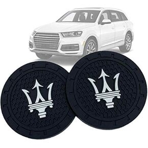 2.75 Inch Diameter Oval Tough Car Logo Vehicle Travel Auto Cup Holder Insert Coaster Can 2 Pcs Pack (fit alfa)