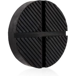 UXELY Cross Groove Design Jack Pad Adapter, Universal Floor Jack Rubber Pad, Pinch Weld Side Frame Rail Protector, Car Lift Frame Rail Protection Accessories(Black)