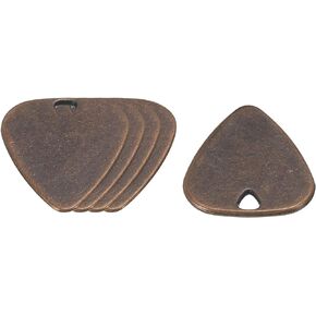 MECCANIXITY Guitar Picks 1.8mm Thickness Metal Copper Tone for Guitar Musical Instrument Pack of 5