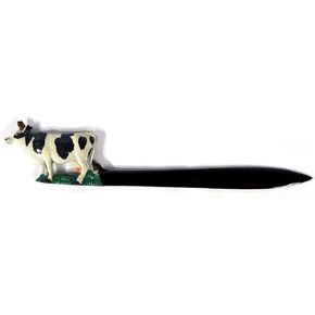 Hand Painted Black and White Cow Letter Opener