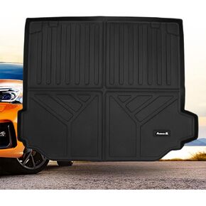 Trunk Mat Fits BMW X5 2019-2024 Waterproof Easy to Clean Cargo Mat All Weather Rubber Mat Cargo Liner Black