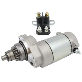 Starter w/Bendix & Relay for Polaris 85-03 Xplorer Trail Blazer Trail Boss Scrambler Big Boss Sportsman Sport Xpress 400 350 300 250, 3085393 3084403 3083760 3083646, Xplorer 400 Starter