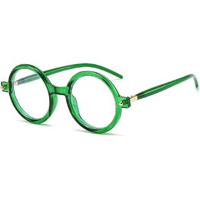 JOVAKIT Retro Round Blue Light Glasses for Women Men Fashion 90s Round Frame Glasses Style Computer Eyeglasses