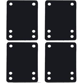 4 قطع من وسادات الصدمات لناهض لوح التزلج، وسائد الصدمات الطويلة الناعمة، 1/8 بوصة (3 مم)، أسود in Kuwait