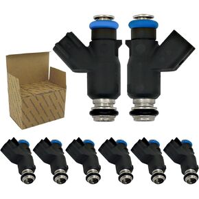 Fuel Injectors Fit for 2010 2011 2012 2013 Chevy Silverado 1500 Avalanche Tahoe Colorado Express 1500 2500 3500, GMC Yukon Sierra Savana 1500, Cadillac Escalade Replace 12613411 Set of 8