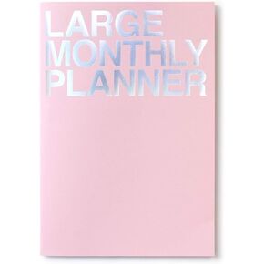 JSTORY Large Monthly Planner Lays Flat Undated Year Round Flexible Cover Goal/Time Organizer Thick Paper Eco Friendly Customizable Stitch Bound A4 16 Months 18 Sheets Kraft 8.46 x 11.61 Inches in Kuwait