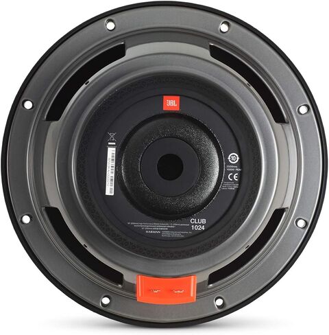 JBL Club 1024 - 10" Subwoofer w/SSI (Selectable Smart Impedance) switch from 2 to 4 ohm, Black in Saudi Arabia