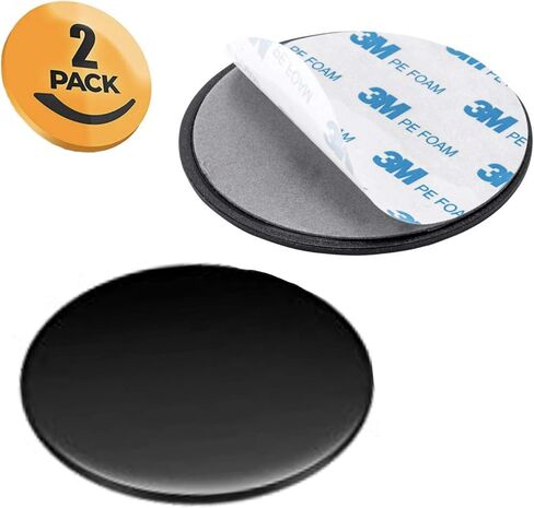 TrueProve- Pack 70mm 3M Flexible PE Foam Adhesive Dashboard Pad Mounting Disk for Suction Cup Phone Mount & Garmin GPS Suction Mount | 3.00" Wide Diameter (1 PACK) in Saudi Arabia