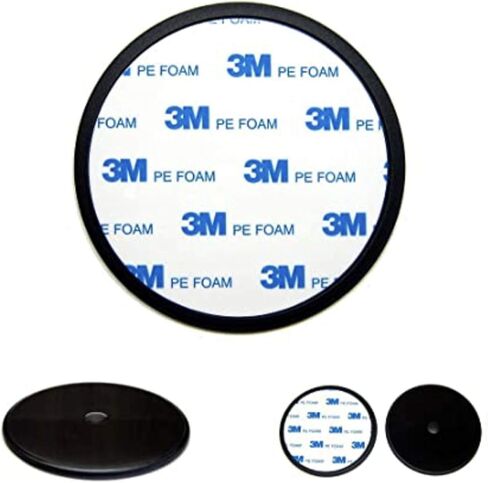 TrueProve- Pack 70mm 3M Flexible PE Foam Adhesive Dashboard Pad Mounting Disk for Suction Cup Phone Mount & Garmin GPS Suction Mount | 3.00" Wide Diameter (1 PACK) in Saudi Arabia