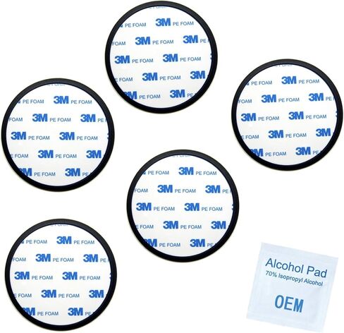TrueProve- Pack 70mm 3M Flexible PE Foam Adhesive Dashboard Pad Mounting Disk for Suction Cup Phone Mount & Garmin GPS Suction Mount | 3.00" Wide Diameter (1 PACK) in Saudi Arabia