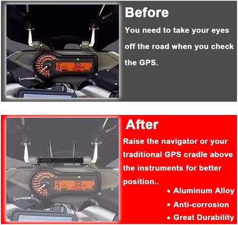 حامل ملاحة GPS، حامل ملاحة مرتفع متوافق مع R1200RS 2014 2015 2016 2017 2018 in Kuwait