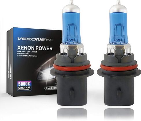 VEXONEYE 9004/HB1 مصباح هالوجين أمامي HB1 12V 65/45W 5000K مصباح رأس أبيض ماسي، مصابيح الرأس، عمر طويل... in Saudi Arabia