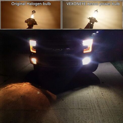 VEXONEYE 9004/HB1 مصباح هالوجين أمامي HB1 12V 65/45W 5000K مصباح رأس أبيض ماسي، مصابيح الرأس، عمر طويل... in Saudi Arabia