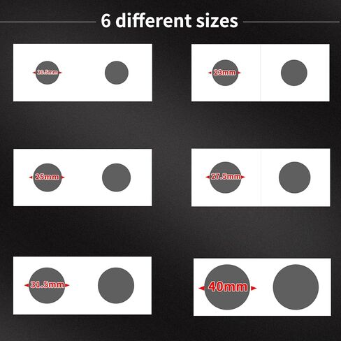 تقلب العملات المعدنية 100 قطعة بأحجام متنوعة، 2 × 2 بوصة، حاملات العملات المعدنية، مجموعة من الورق المقوى، ألبوم عرض الأكمام، كتاب لـ 27.5/ 37 مم دولار، قرش، ربع، نيكل، مجموعة تذكارية in Kuwait