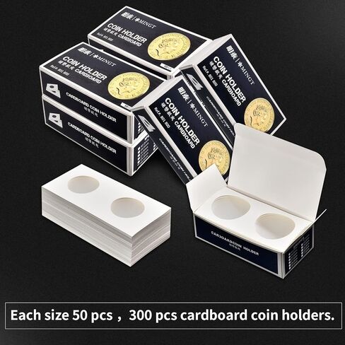 تقلب العملات المعدنية 100 قطعة بأحجام متنوعة، 2 × 2 بوصة، حاملات العملات المعدنية، مجموعة من الورق المقوى، ألبوم عرض الأكمام، كتاب لـ 27.5/ 37 مم دولار، قرش، ربع، نيكل، مجموعة تذكارية in Kuwait